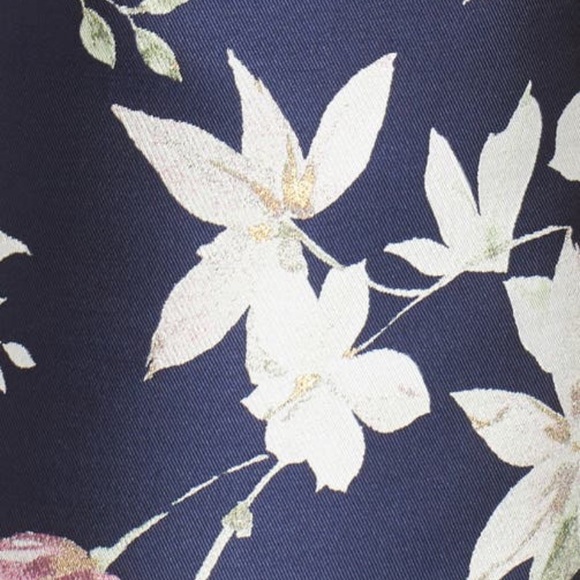 1901 Blue Floral Dress - Picture 5 of 8